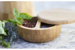 Totally Bamboo Salt Keeper Duet - 5" X 2 1/4" -Home Kitchen image 2600