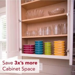 Collapse It 4 Cup Silicone Rectangle - Red -Home Kitchen image 2647