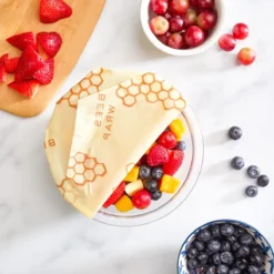 Bee’s Wrap HexHugger Bowl Covers, 3 Pk Honeycomb -Home Kitchen image 304