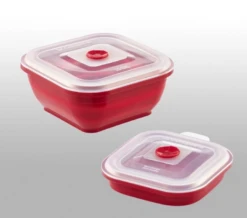Collapse It 4 Cup Silicone Rectangle - Red