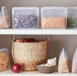 Stasher Silicone Stand-Up Bag: Clear 56 Oz. -Home Kitchen image 350