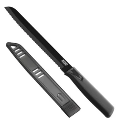 Kuhn Rikon Colori®+ Bread Knife 8" Black