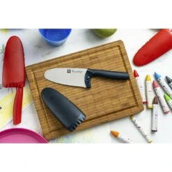 Zwilling Kids Twinny, 4" Chef Knife W/Sheath, Blue -Home Kitchen image 381