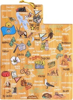 Totally Bamboo Utah Cutting & Serving Board