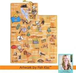 Totally Bamboo Utah Cutting & Serving Board -Home Kitchen image 453