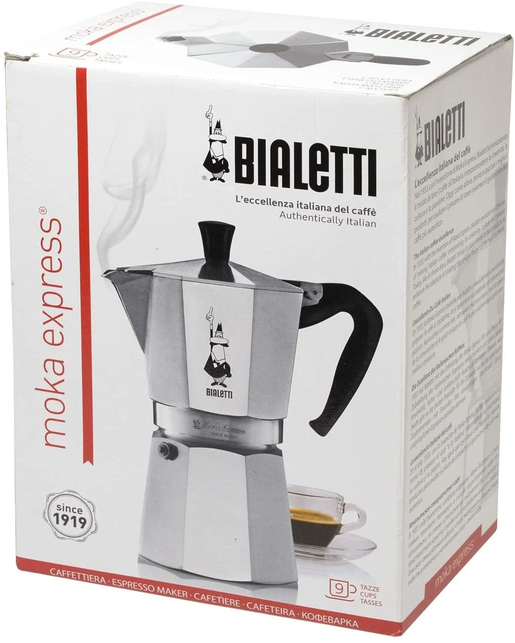 Bialetti Moka Express Espresso Maker - 9 Cup 4 Bialetti Moka Express Espresso Maker - 9 Cup - Image 2