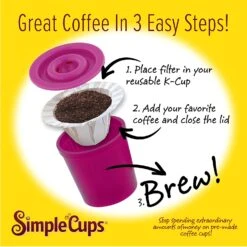 Simple Cups Reusable K-Cups & Filters -Home Kitchen image 832